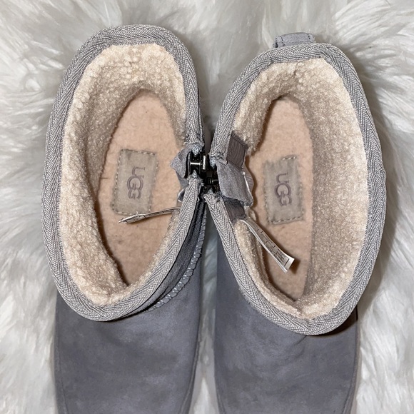 UGG Sherpa lined chunky grey shoes - Picture 5 of 6
